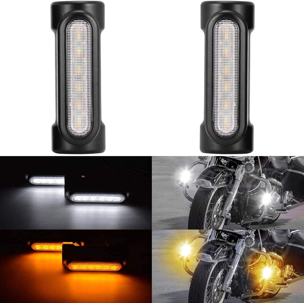 KATUR Motorcycle Super Bright Highway Bar Switchback Driving Lights
