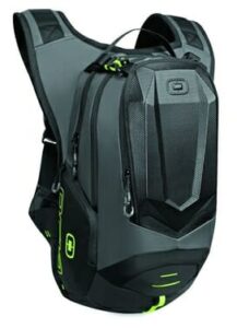 A light gray hydration backpack.