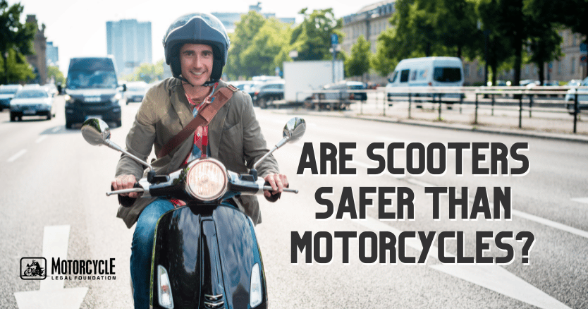 Are Scooters Safer than motorcycles?