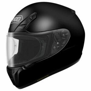 A black Shoei RF-SR Motorcycle Helmet