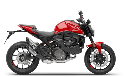 A red and black 2021 Ducati Monster