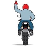moto hand signals - double file