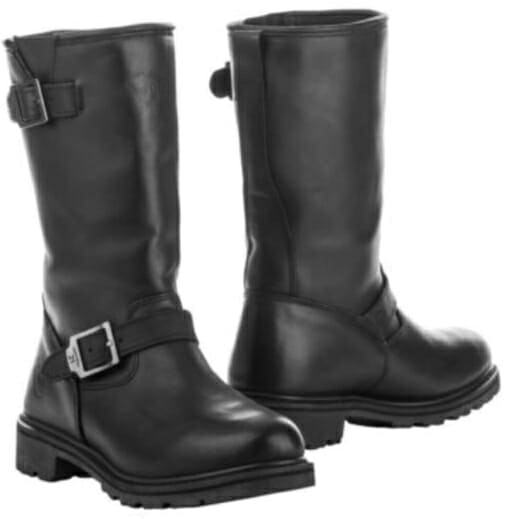 Black Highway 21 Spark motorcycle boots.