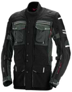 A black gray and white IXS Montevideo II jacket