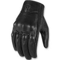 Black Icon Pursuit Touchscreen motorcycle gloves