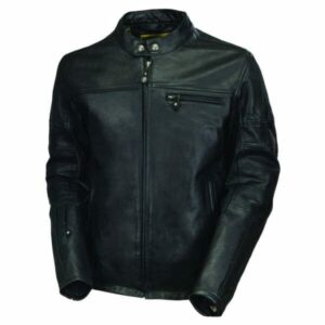 Roland Sand Design Ronin Leather Men's Street Motorcycle Jackets in black.