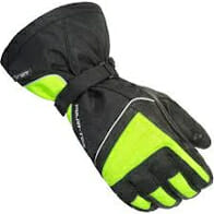 Black and safety-green Tour Master Cold Tex 3.0 motorcycle gloves. 