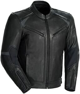 Black TourMaster Element Cooling Men's Leather Motorcycle Jacket