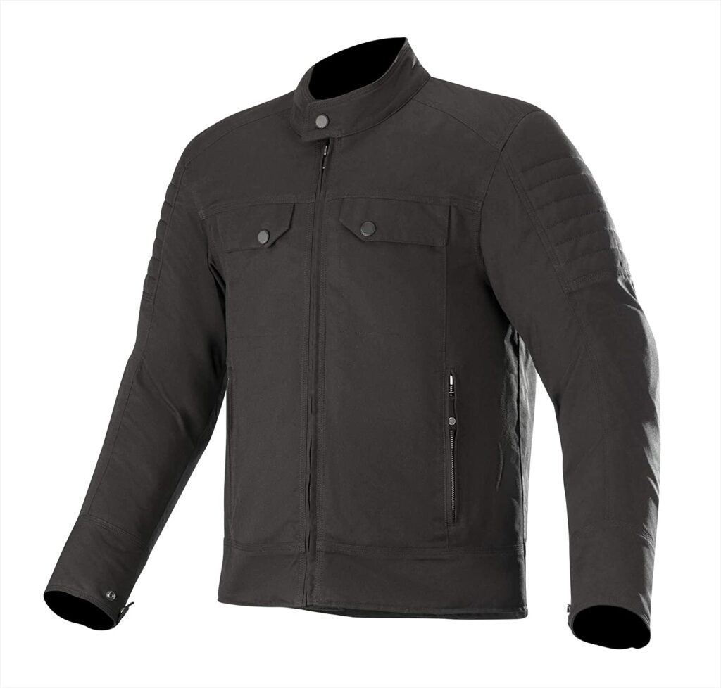 Alpinestars Men's Ray Canvas V2 Street Motorcycle Riding Jacket, Black, Medium