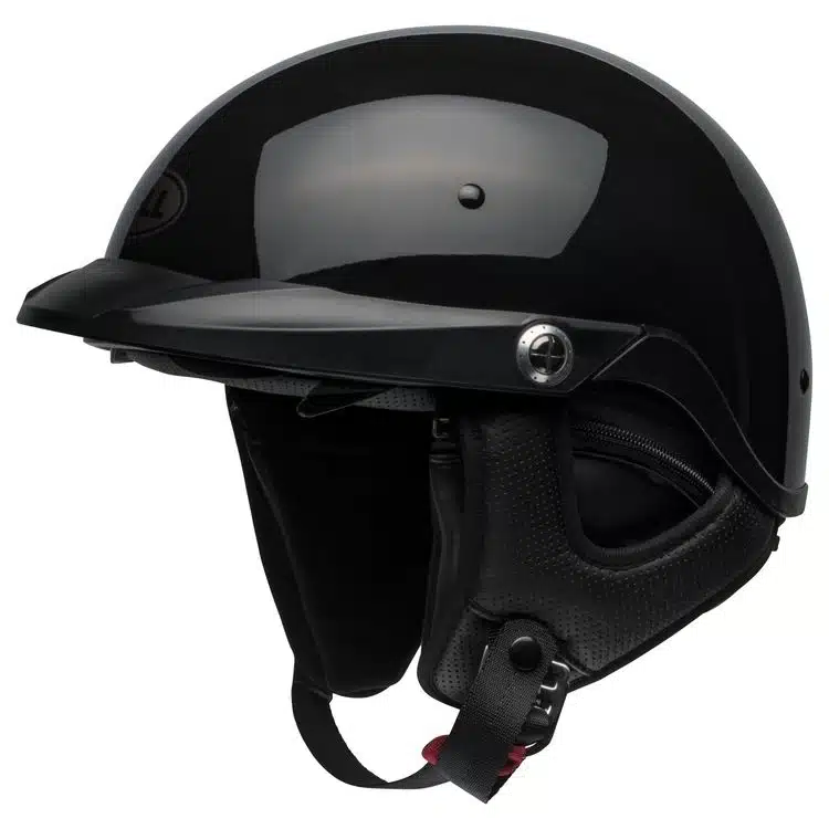 half helmet in black color
