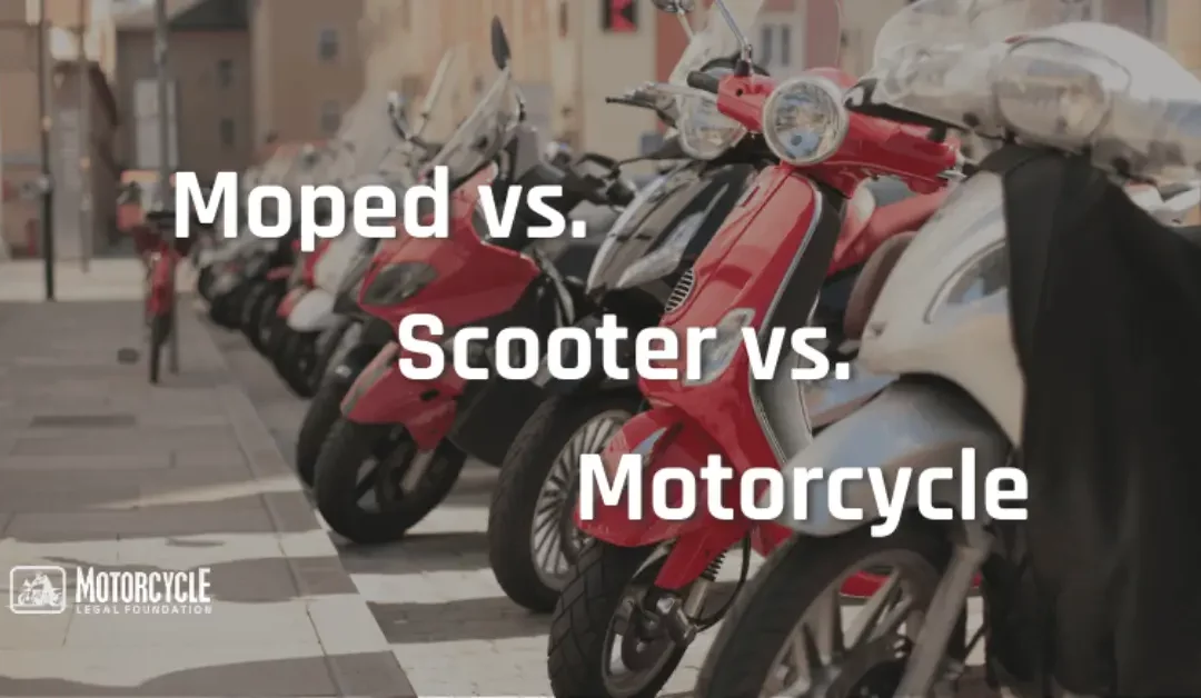 Moped vs. Scooter vs. Motorcycle: Understanding the Differences