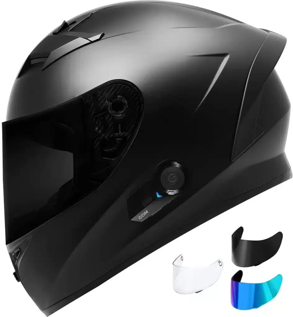 GDM VENOM Bluetooth Motorcycle Helmet Bundle