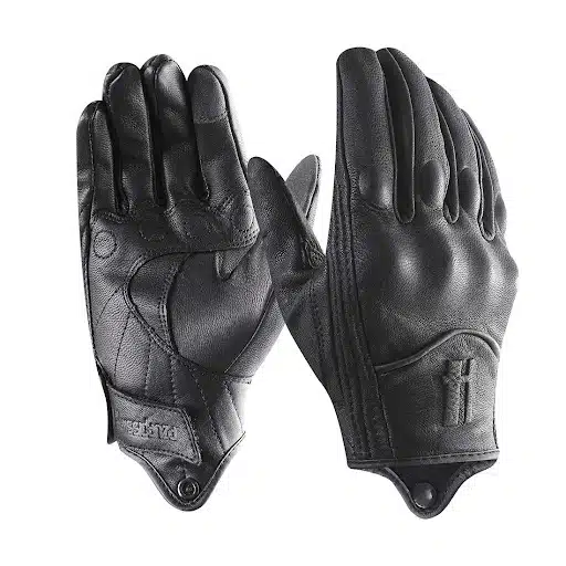 Harssidanzar Leather Motorcycle Gloves